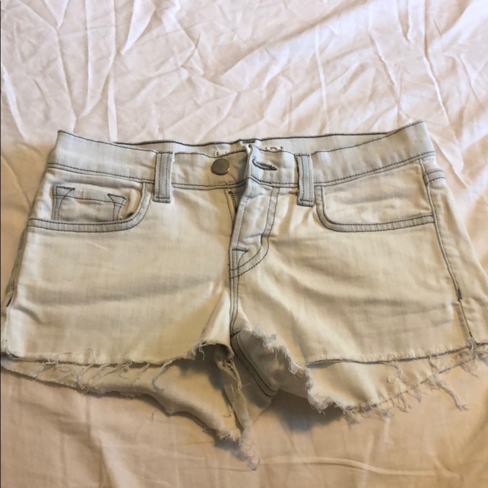 J Brand White Cut-Off Shorts Size 24